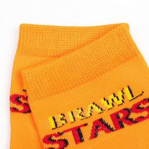 Носки детские Brawl Stars, цвет оранжевый, размер 14 (3-4 года)