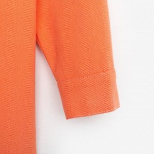 Рубашка для девочки джинсовая KAFTAN 30 (98-104 см), оранжевая