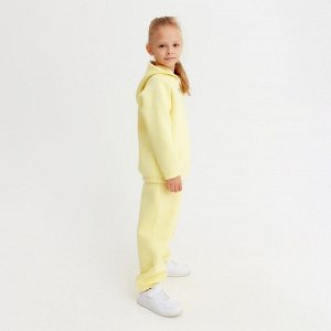 Костюм детский (худи, брюки) MINAKU: Basic Line KIDS, oversize, цвет жёлтый, рост 152