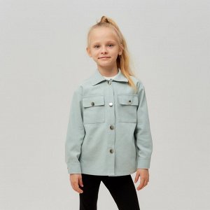 Рубашка для девочки MINAKU: Casual collection KIDS цвет мятный, рост 134