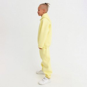 Костюм детский (худи, брюки) MINAKU: Basic Line KIDS, oversize, цвет жёлтый, рост 152