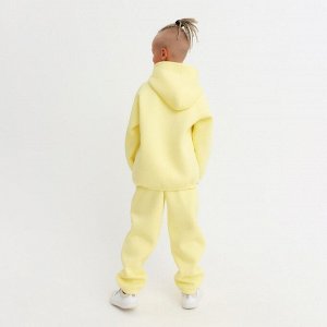 Костюм детский (худи, брюки) MINAKU: Basic Line KIDS, oversize, цвет жёлтый, рост 152