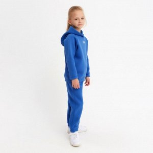 Костюм детский (худи, брюки) MINAKU: Basic Line KIDS, цвет синий, рост 122 см