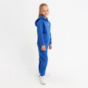 Костюм детский (худи, брюки) MINAKU: Basic Line KIDS, oversize, синий, рост