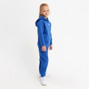 Костюм детский (худи, брюки) MINAKU: Basic Line KIDS, цвет синий, рост 140 см