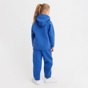 Костюм детский (худи, брюки) MINAKU: Basic Line KIDS, oversize, синий, рост