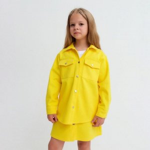 Рубашка для девочки джинсовая KAFTAN 30 (98-104 см), цвет жёлтый