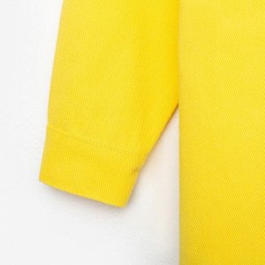 Рубашка для девочки джинсовая KAFTAN 32 (110-116 см), жёлтая