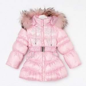 Пальто для девочки, цвет розовый, рост 92 см