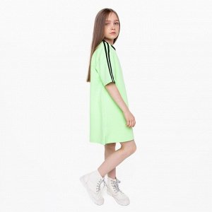 Платье для девочки, цвет салатовый, рост 164 см