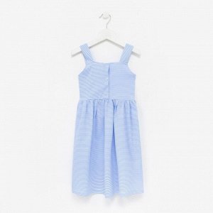 Платье для девочки "Персик-1", цвет голубой, рост 116 см