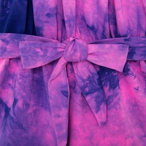 Полукомбинезон для девочки, цвет фиолетовый, рост 110