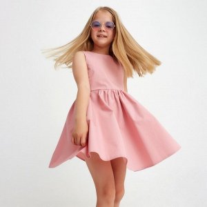 Платье детское с карманами KAFTAN 32 (110-116 см), цвет пудра