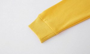 Толстовка детская, с капюшоном, принт "Парк юрского периода", цвет желтый