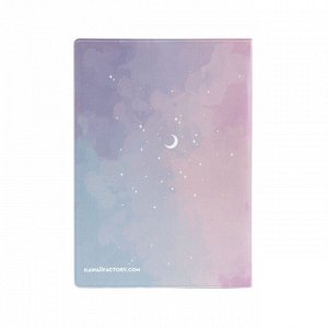 Обложка для паспорта ""Космос"" розово-голубой