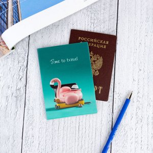Обложка для паспорта ""Time to travel""