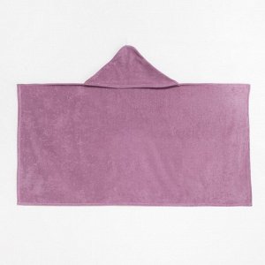 Полотенце с капюшоном Крошка Я, цвет лиловый, 70x140 см, 100% xлопок, 360 г/м2