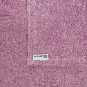 Полотенце с капюшоном Крошка Я, цвет лиловый, 70x140 см, 100% xлопок, 360 г/м2