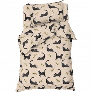 Постельное бельё Этель 1,5 сп "Little cat", 143х215 см, 150х214 см, 50х70 см -1 шт, 100% хлопок, бязь