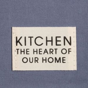 Полотенце кухонное «Этель» Kitchen, 40x73 см, синее, хлопок 100%, саржа 220 г/м²