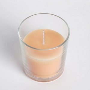 Свеча в гладком стакане ароматизированная "Капучино"
