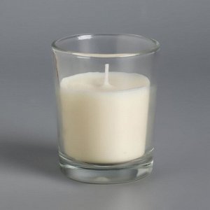 Свеча ароматическая в стакане "Нюд", 5х6 см, ваниль
