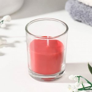 Свеча ароматическая в стакане "Нюд", 5х6 см, клубника