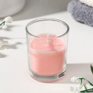 Свеча ароматическая в стакане "Нюд", 5х6 см, роза