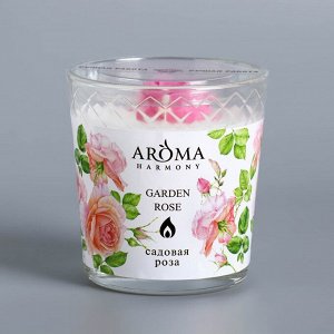 Свеча ароматическая в стакане "Садовая Роза", 160 г