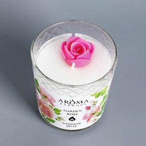 Свеча ароматическая в стакане "Садовая Роза", 160 г