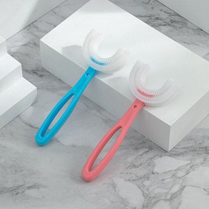 Силиконовая U-образная зубная щетка для детей в пакетике