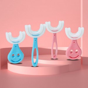 Силиконовая U-образная зубная щетка для детей (в коробочке)