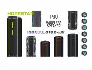 Портативная беспроводная колонка Hopestar P30 портативная колонка (Bluetooth, TWS, MP3, AUX, Mic)