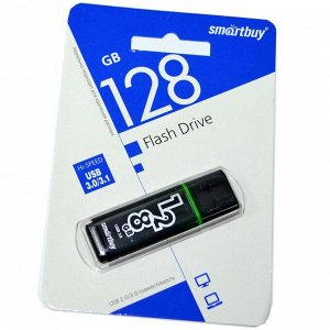 USB 3.0 накопитель Smartbuy 128GB Glossy Dark Grey (SB128GBGS-DG)