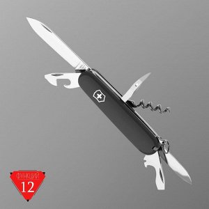 Нож перочинный VICTORINOX Spartan, 91 мм, 12 функций, чёрный