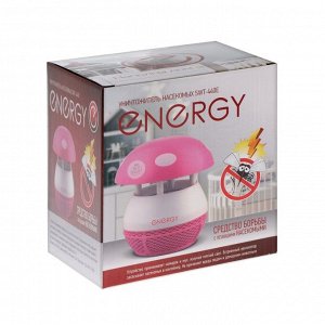 Уничтожитель насекомыx ENERGY SWT-440E, 2.5 Вт, до 20 м2, лоток, вентилятор, розовый