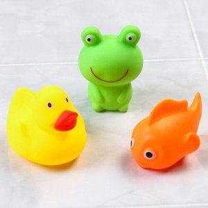 Набор игрушек для игры в ванне «Пупс», +5 предметов, цвет МИКС