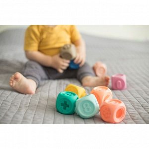 Набор резиновых игрушек для ванны «Кубики», 5 см, 10 шт, Крошка Я