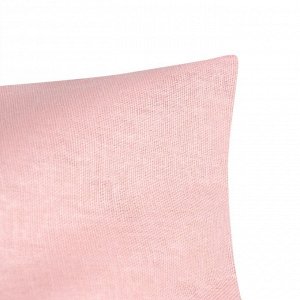 Наволочка Этель 50х70, цвет розовый, 100% хлопок, бязь 125г/м2