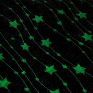 Плед с рукавами светящийся в темноте «Этель. Звездное небо», 150x200 см, корал-флис 220 г/м²