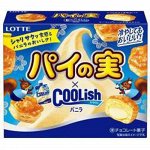 Печенье бисквитное Pie No Mi cо вкусом ванили &quot;Coolish vanilla&quot;, Lotte, 69гр.