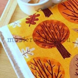 Ткань для печворка и рукоделия Осенние деревья