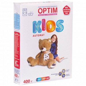 OK-A400 Стиральный порошок Бархiм/Бархим для детского белья OPTIM KIDS AUTOMAT 400 г. Машинная и ручная стирка