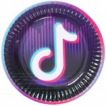 1502-5275 Тарелка бумажная &quot;Блогер Party&quot;, 17 см, 6 шт.