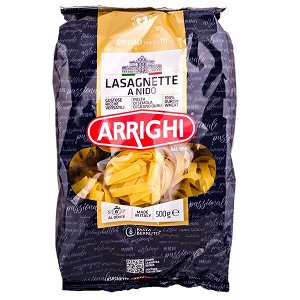 Изделия макаронные ARRIGHI Lasagnette 500 г 1 уп.х 12 шт.
