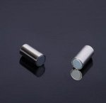 Замок-концевик магнитный, L=20мм, D=4мм, цв. серебро