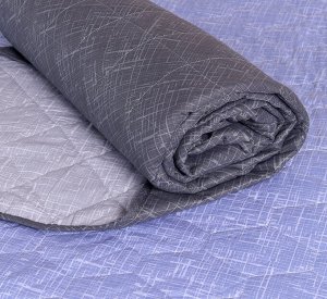 Одеяло из поплина (синтепон) Одеяло ПГ- пепел-графит 205х142