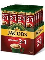 JACOBS®️ 3в1 напиток кофейный растворимый &quot;Крепкий&quot;, 24 стика по 12 грамм