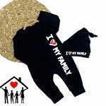 Комбинезон + шапочка I Love My Family