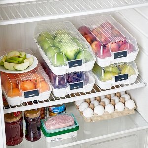 Контейнер - органайзер для холодильника, пластик